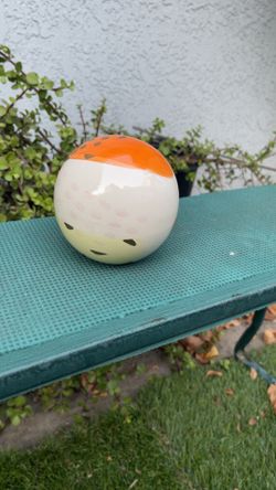 Pier 1 Imports 4"  GLAZED Abstract  Sphere Ball Orb Home Office Décor