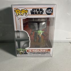 the mandalorian (w/child) funko pop