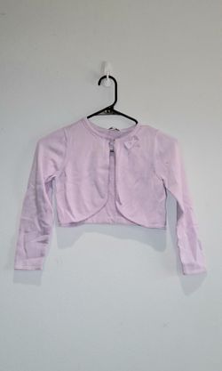 Girls Light Pink Bolero Cardigan Size 7/8 with Tags