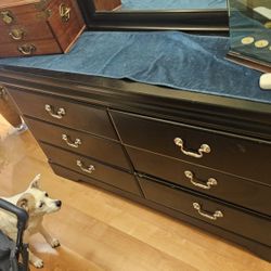 Queen Bed Frame & Dresser 