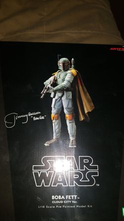 Boba Fett cloud city ver. 1/10 scale signed by Jeremy Bulloch factory sealed