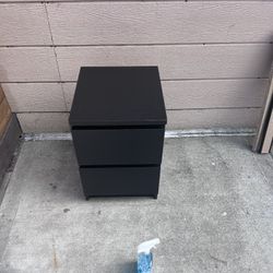 Nightstand 2 Drawers, Mesa De Noche Gabetero