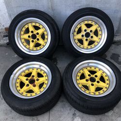 16” Gotti Ronal Style Wheels 5x4.75 Chevy Corvette Camaro Bmw Pontiac S10 Blazer Projects El Camino Rally Cragar Irocs 