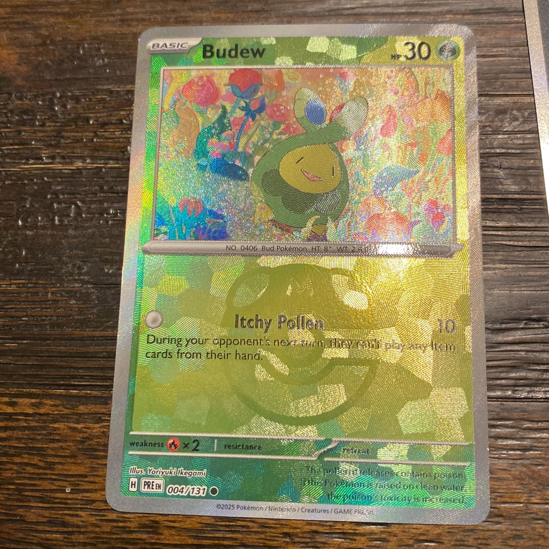 Prismatic Evolutions Budew Masterball