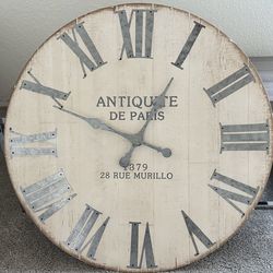Large round wall clock