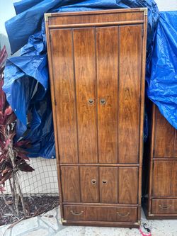 Vintage Drexel cabinet with brass hardware