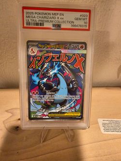 PSA 10 Mega Charizard X ex #023 Pokemon MEP 2025