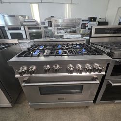 36" ZLINE GAS RANGE STAINLESS STEEL 