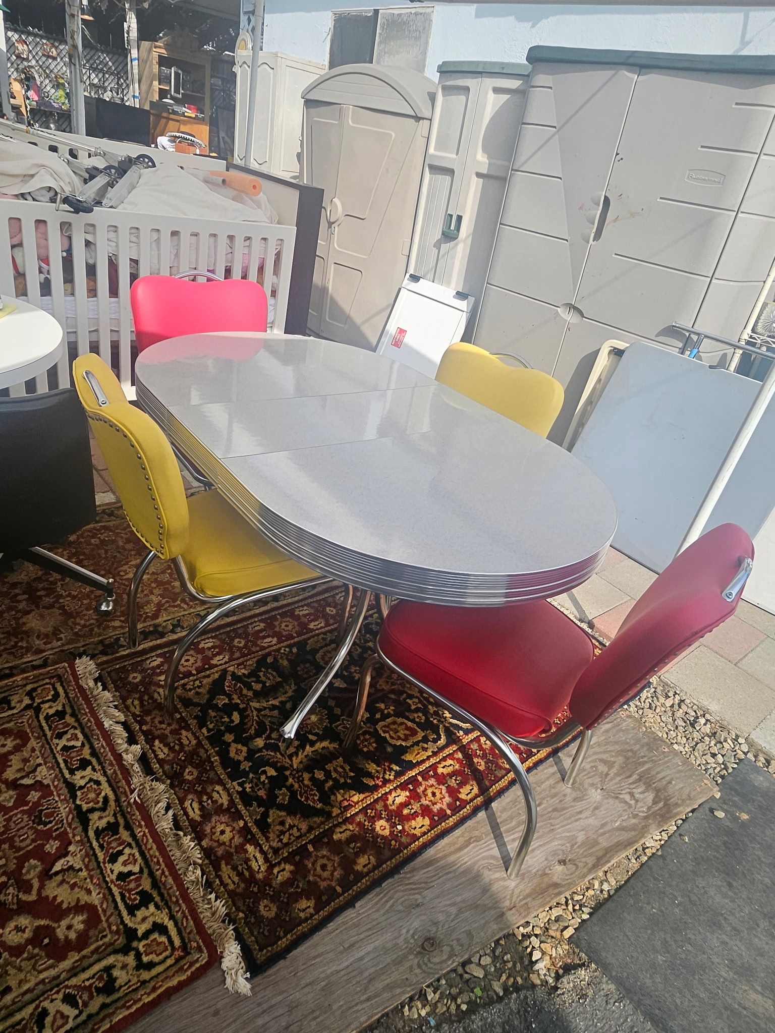 Retro 1950's Style Dinner Formica Table And 4 Chair Set $950 OBO! {ch}