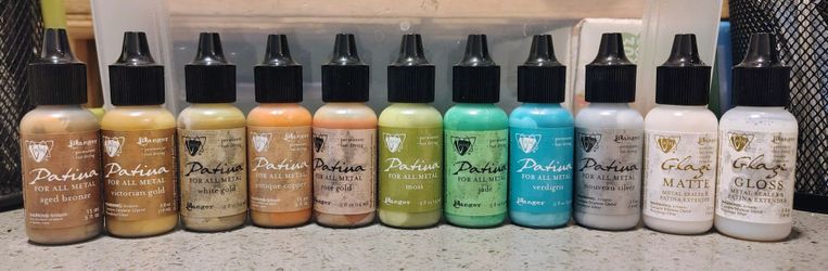 Discontinued Gilders Paste Wax & Ranger Vintaj Patina Lot (21pc)