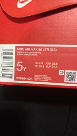 Nike Air Max 90 LTR (GS)  Size 5Y