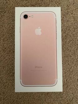 iPhone 7 256GB Rose Gold Empty Box NO PHONE with USB charging adapter
