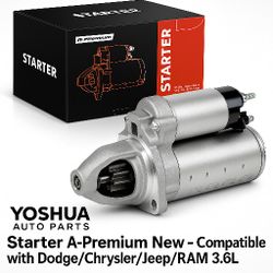 Starter A-Premium Nuevo – Compatible con Dodge/Chrysler/Jeep/RAM 3.6L (Town & Country, Caravan, Journey, ProMaster)
