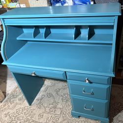 Nice, Hand painted Roll Top Desk