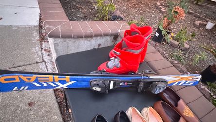 Ski Shoes and Ski set for Ages 3-8