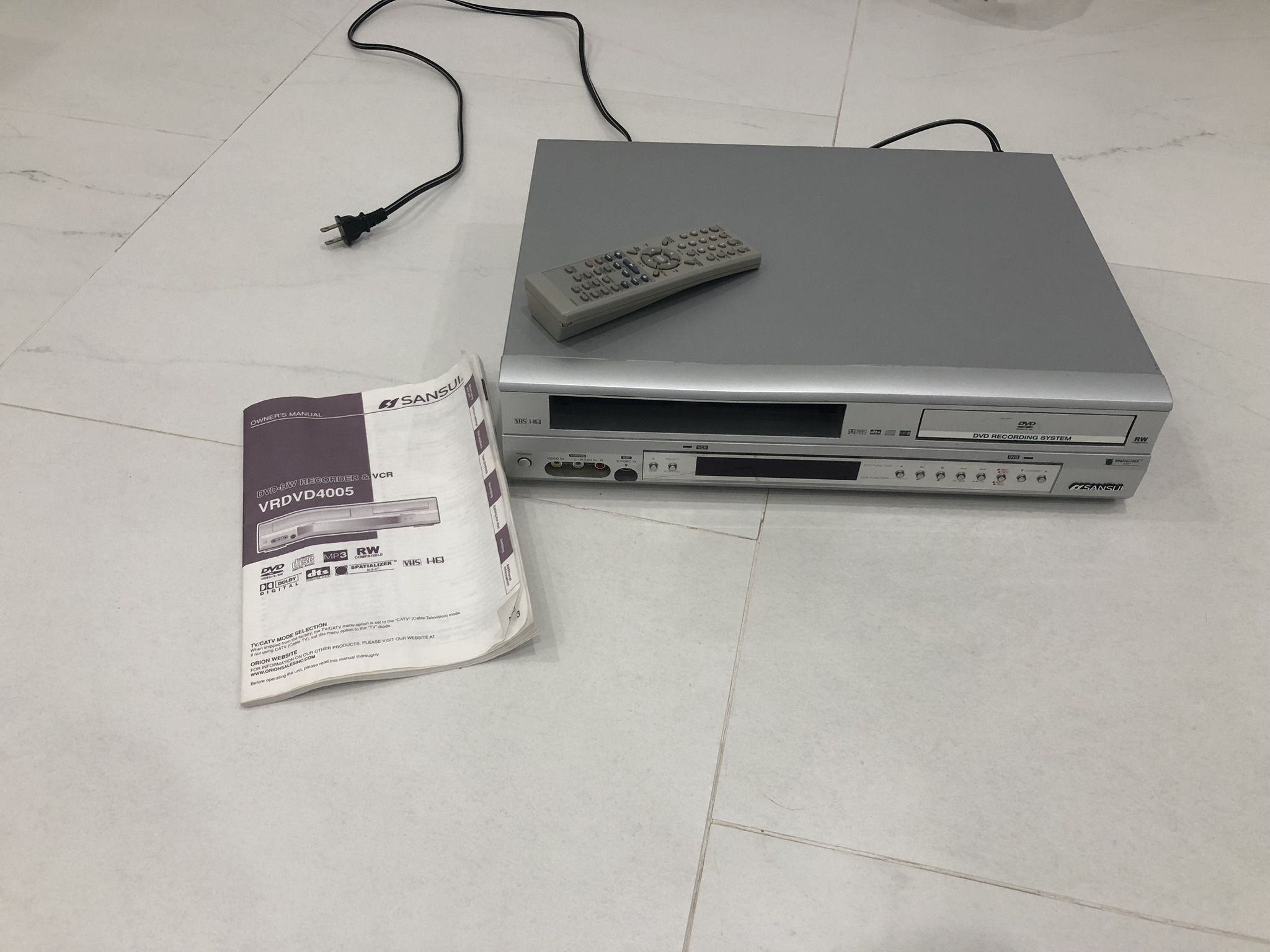 Dual VCR and DVD Recorder