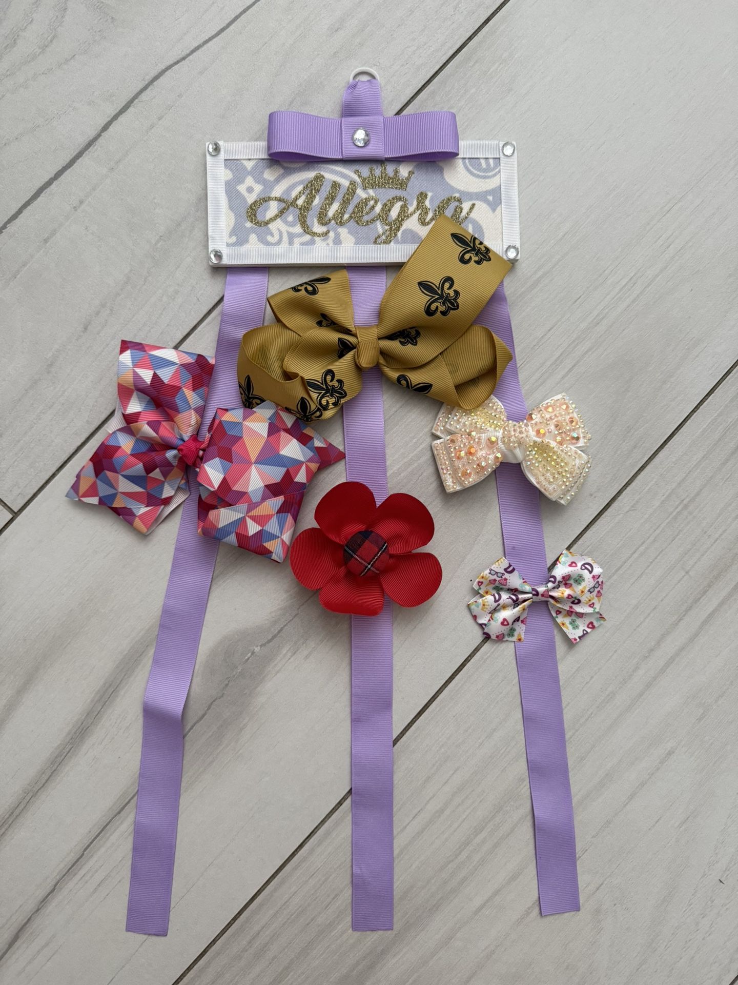 Girls Hair Bows And Bow Holder