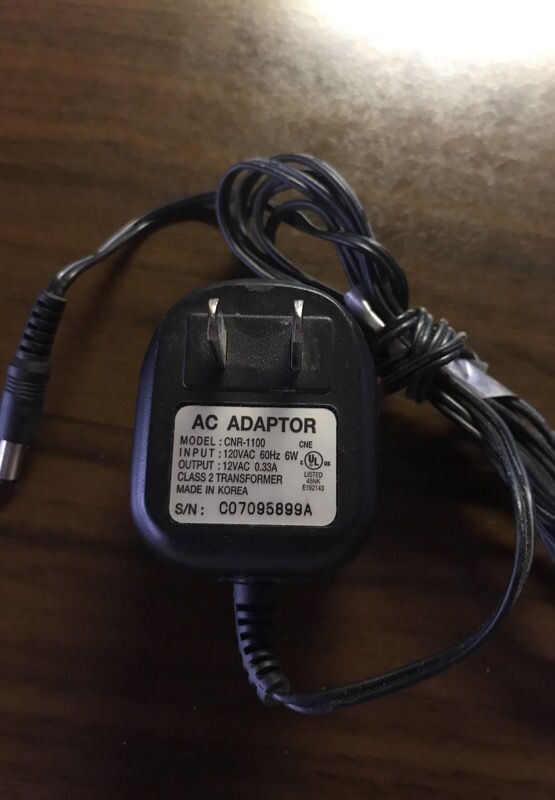 AUDIOVOX CNR-1100 AC ADAPTER 12VAC 0.33A CELL PHONE CHARGER