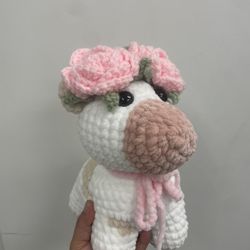 Handmade Crochet Cow 