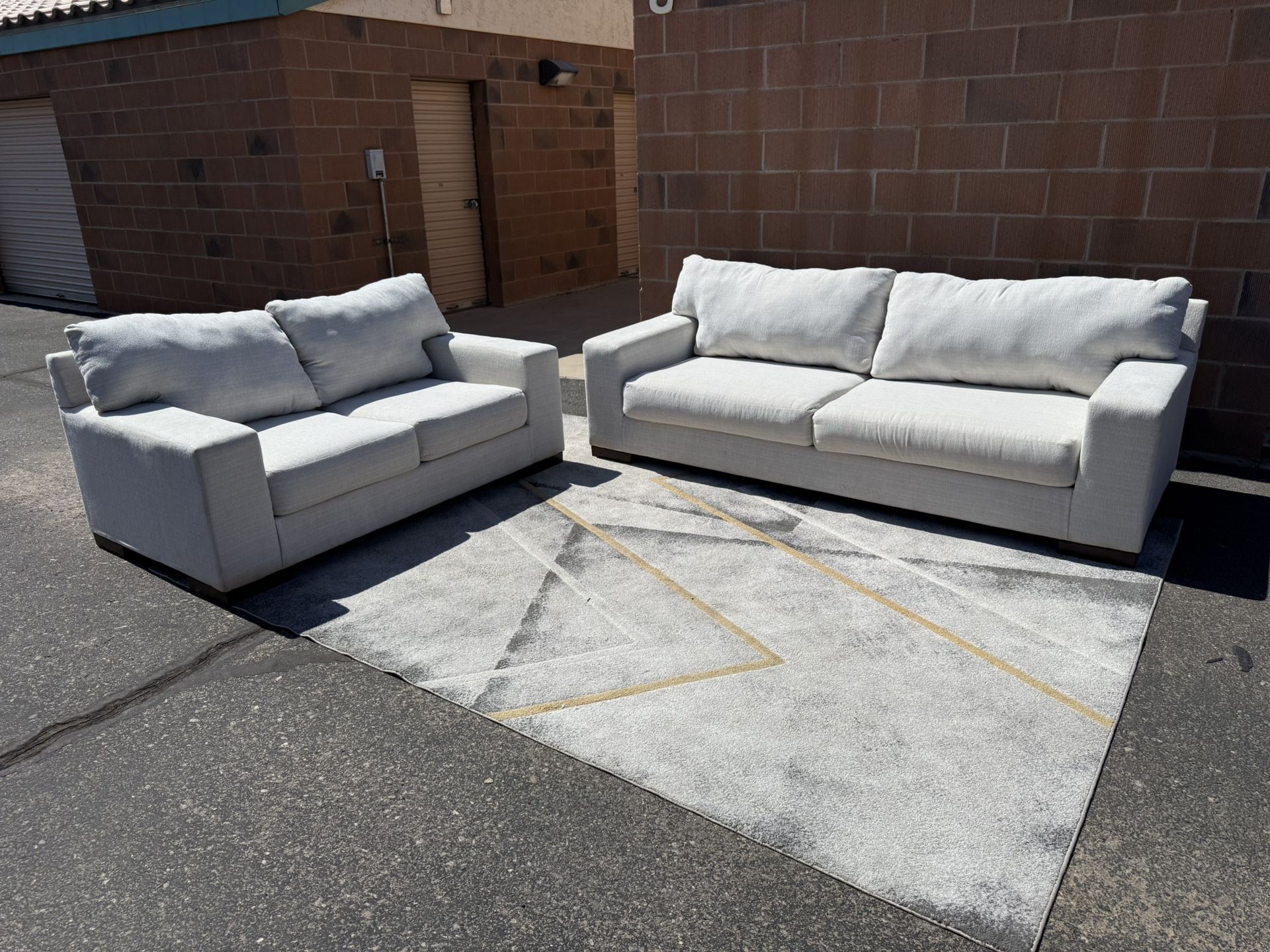 White Sofa/Love seat 