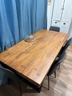Solid Wood Pine Dining Table