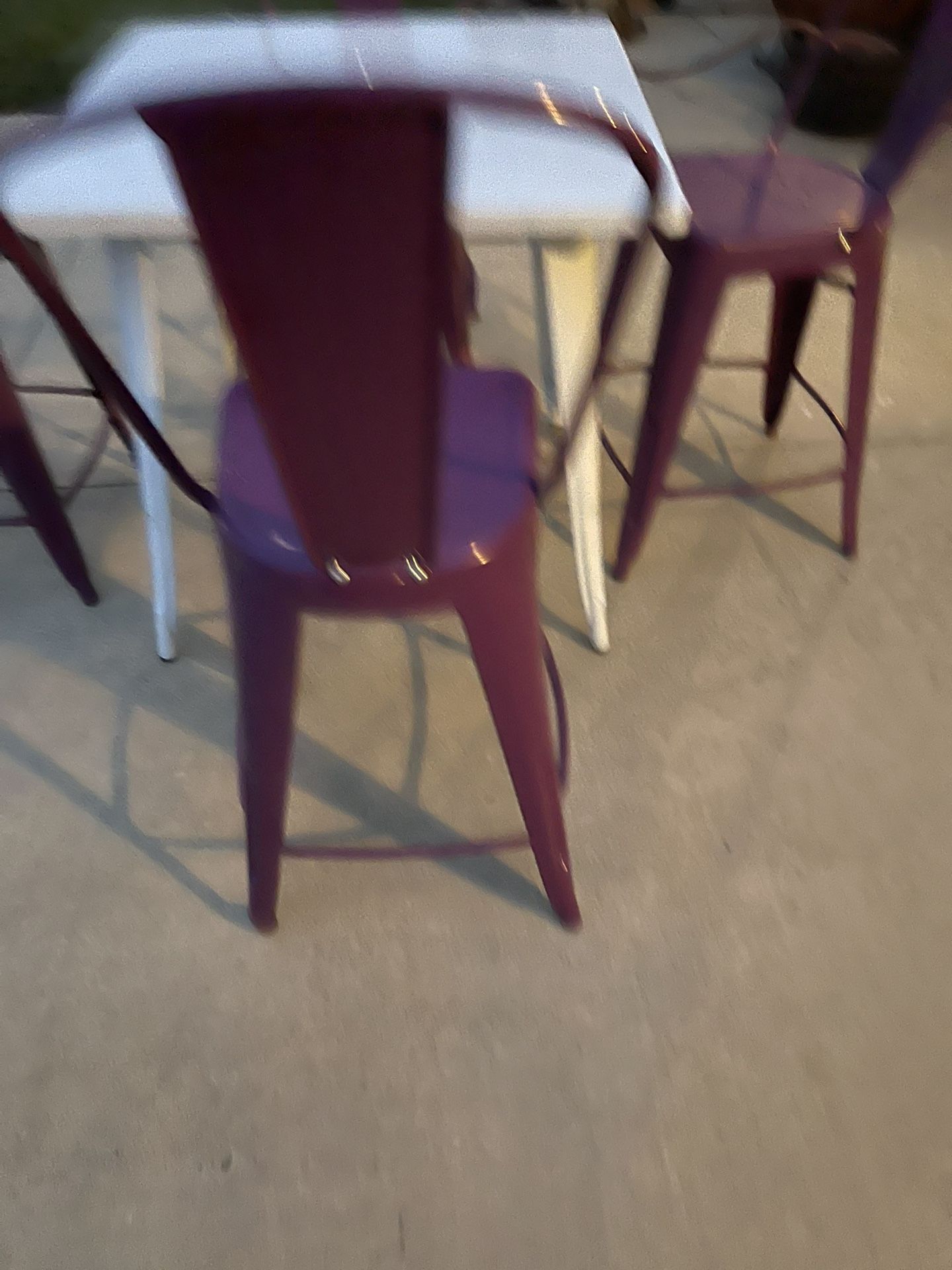 Four Stools And Table Taking Offers