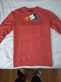  Homme + Femme LA NECESSARY Crewneck Hoodie 3-Pack – Olive, Beige, Red – Urban War Zone – Size L – HFLA