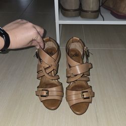 Sofft Heels Brown Size 7.5