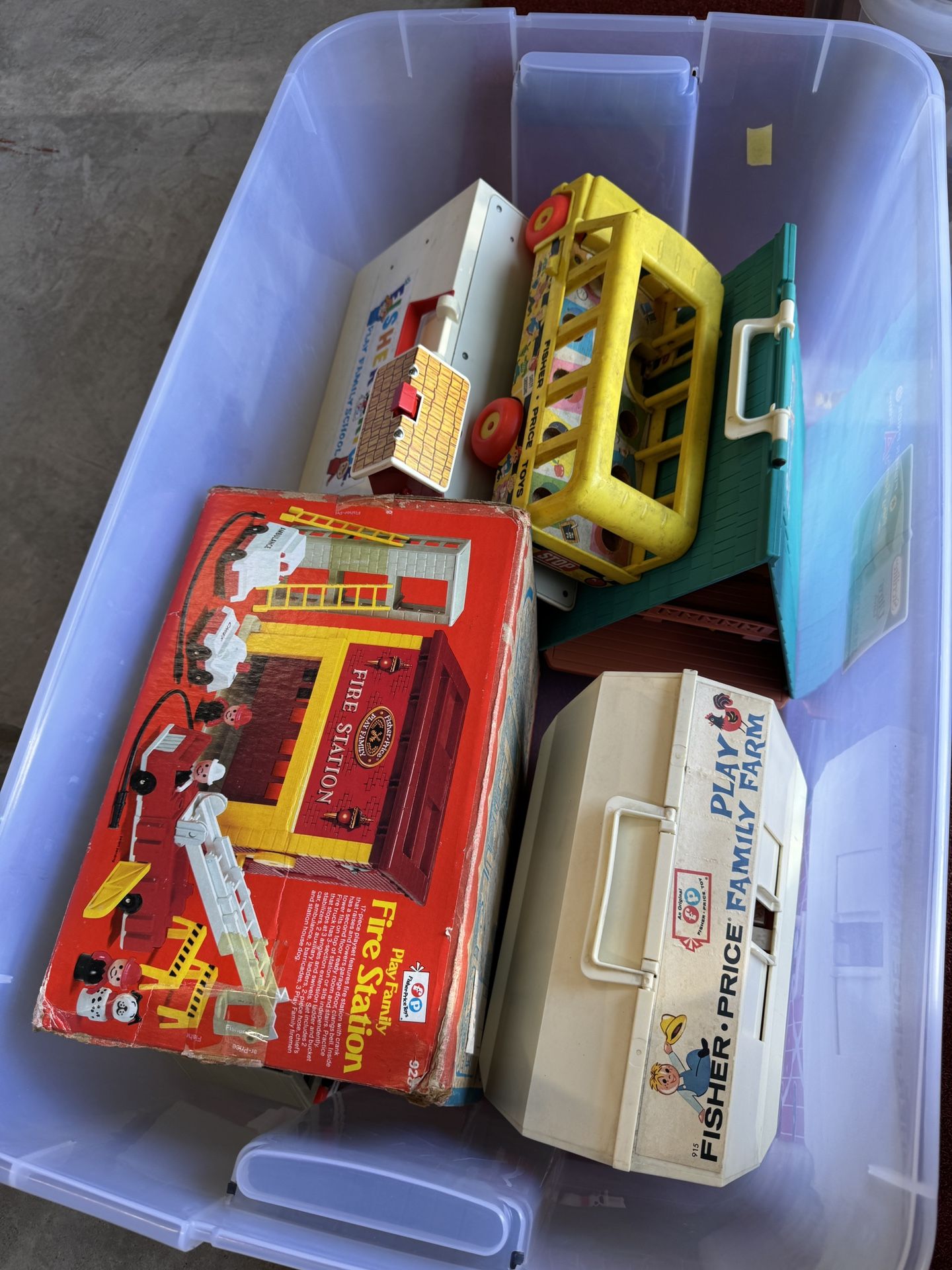 Fisher Price Vintage Little People Lot