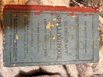 Noah Webster Elementary Spelling Book Antique