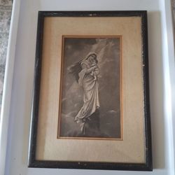 Antique framed print