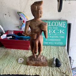 Wooden statue