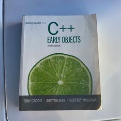 Gaddis C++ Early Objects 8th Edition