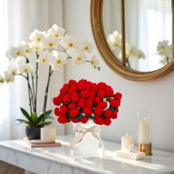 Bouquet Blanket 3D Rose Flower Blanket, Ultra-Soft & Breathable Throw Blanket,