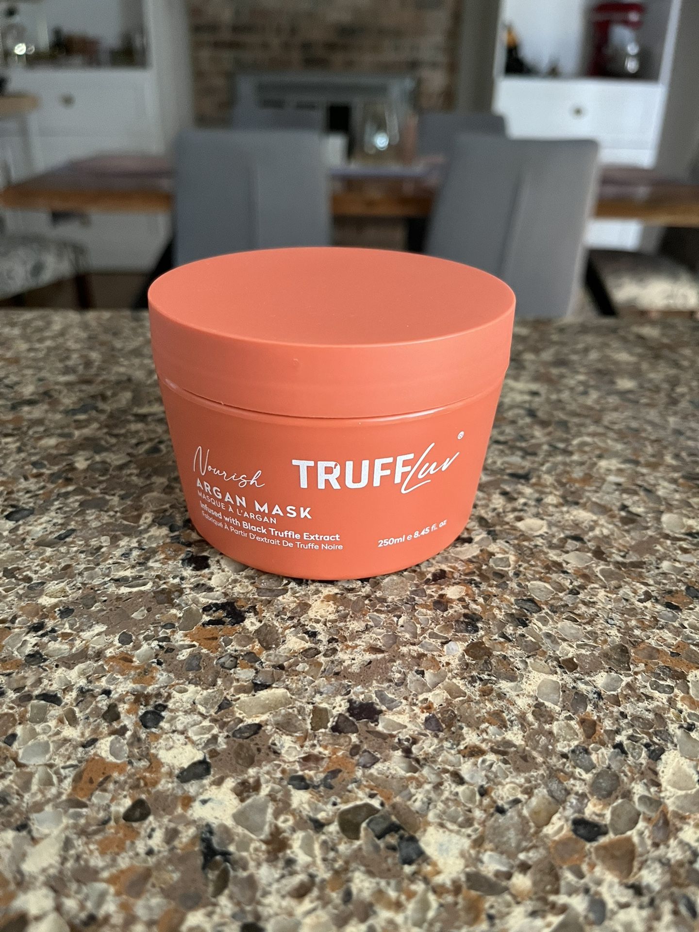 new Truff Luv nourish argan mask with black truffle extract for hair