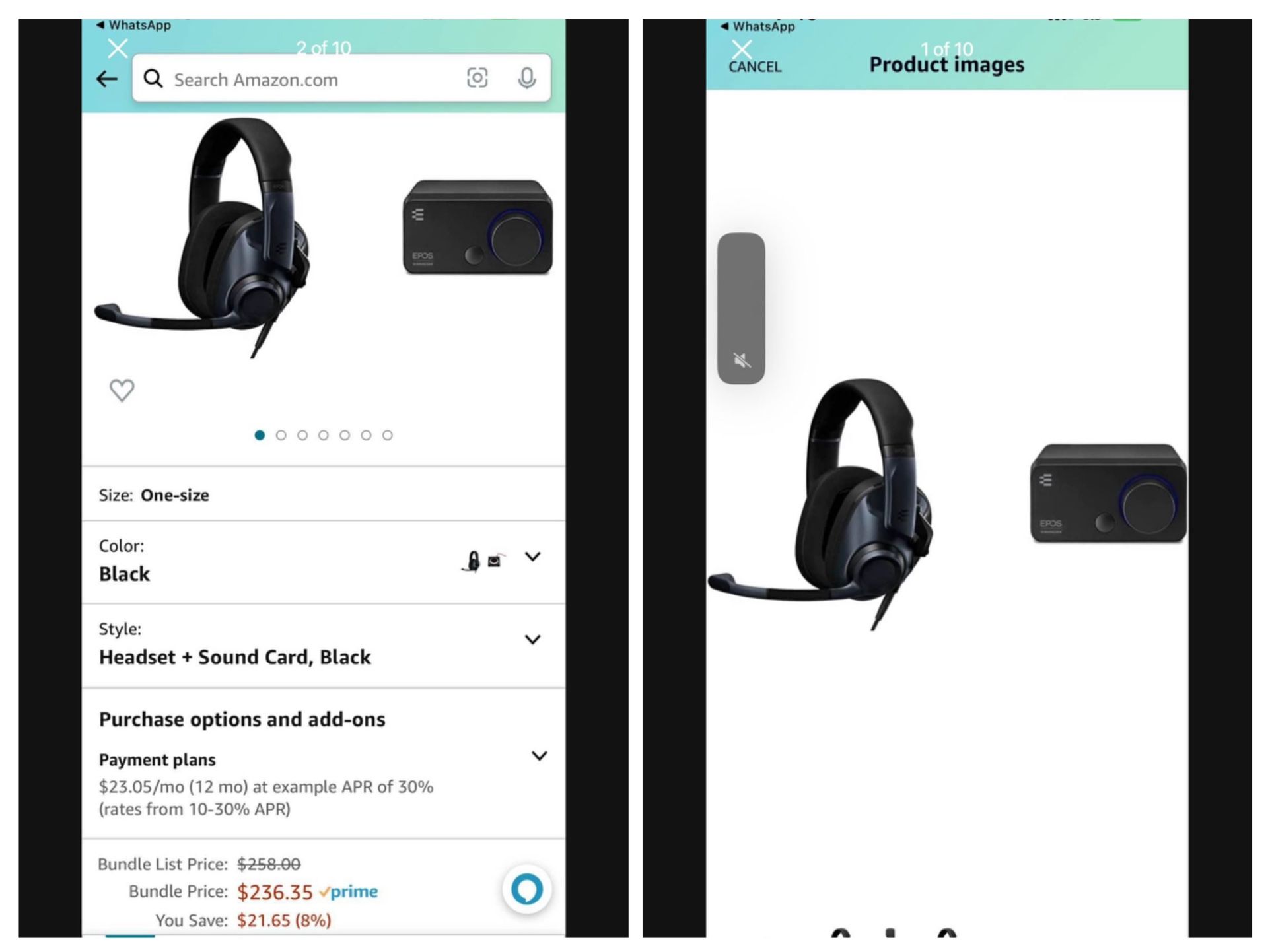 EPOS Audio H6PRO Closed Acoustic Gaming Headset (Sebring Black) & EPOS Audio GSX 300 External USB So