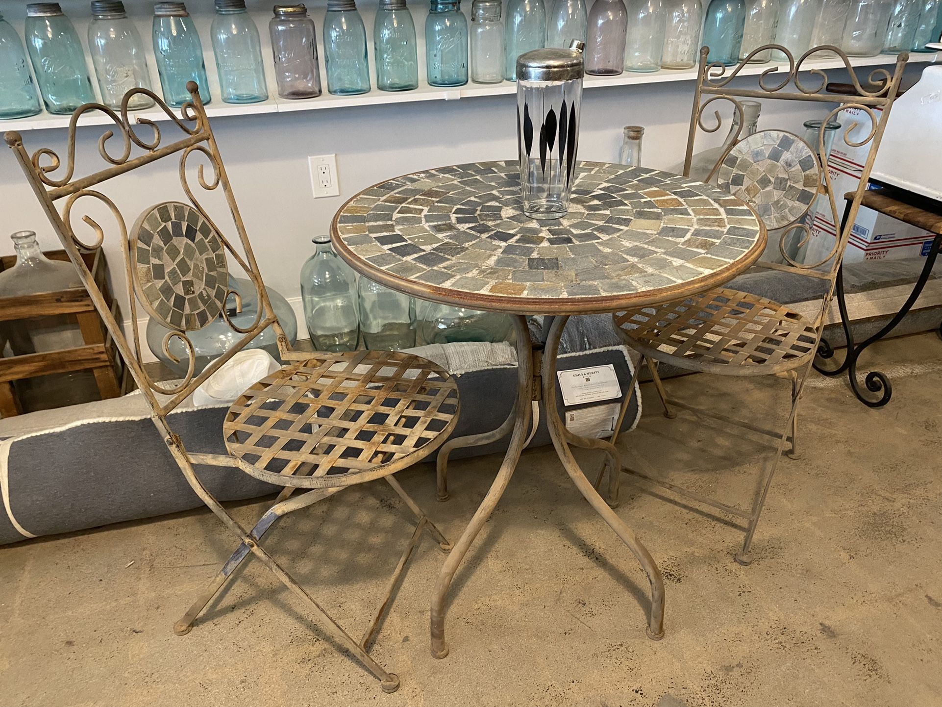 Mosaic Bistro Table And Chairs