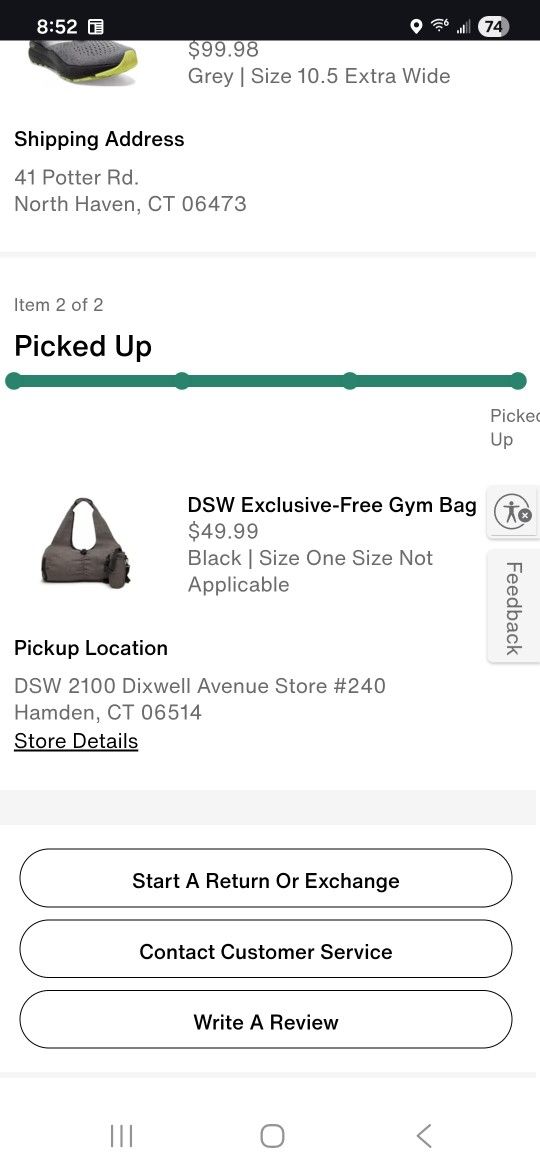 Gym Bag New from DSW