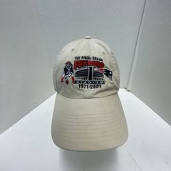 Vintage New England Patriots The Final Season Foxboro Stadium Hat Cap 2001 -Rare