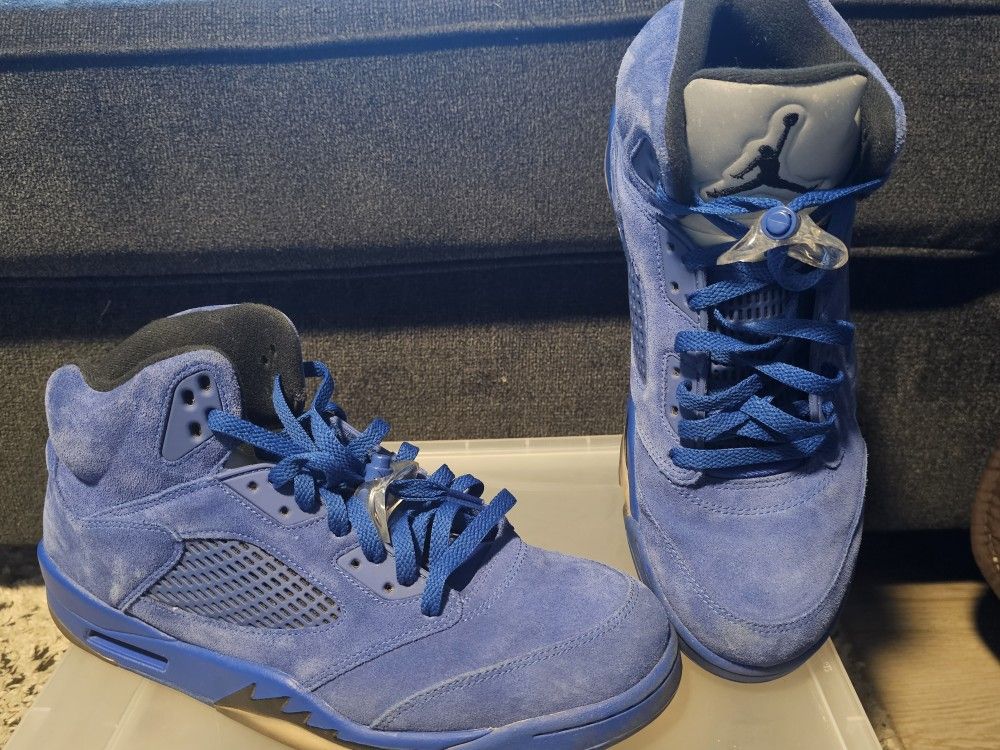 Jordan 5 Retro Blue Suede 2017