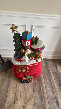 Ceramic Santa bag