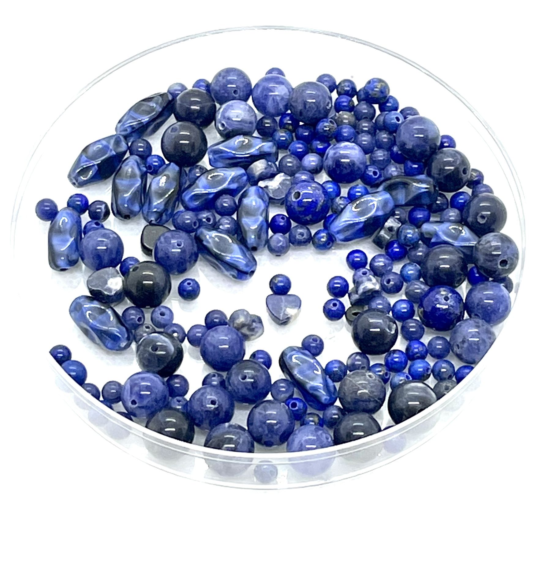 Variety Of Blue Beads