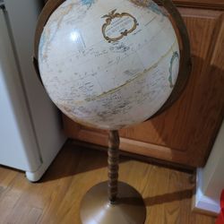 VINTAGE REPLOGLE WORLD PEDESTAL GLOBE