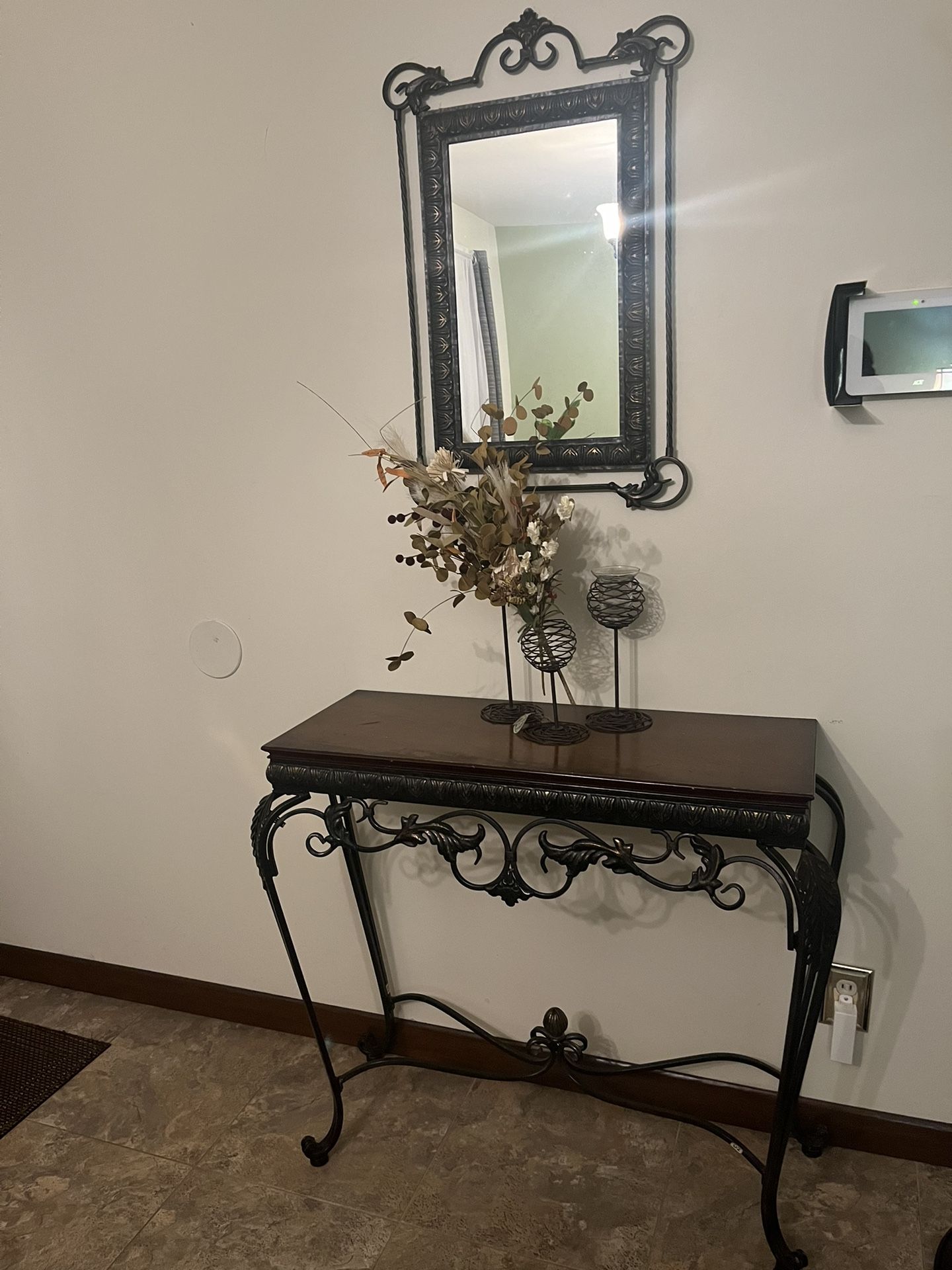 Entryway Table And Mirror