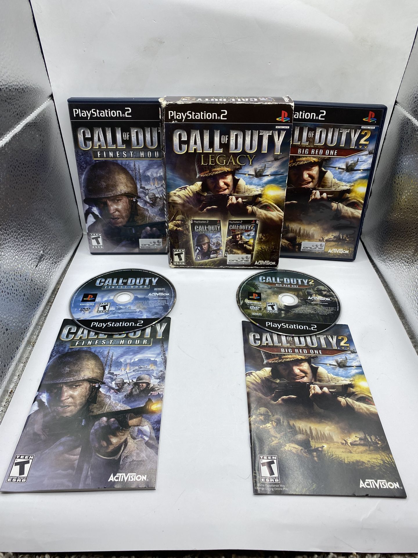 Call Duty Legacy Box Set - PS2 - Sony Playstation 2 - CIB - Complete COD 1 & 2