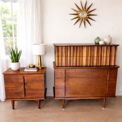 MCM dresser  plus ‼️free night stand ‼️pending