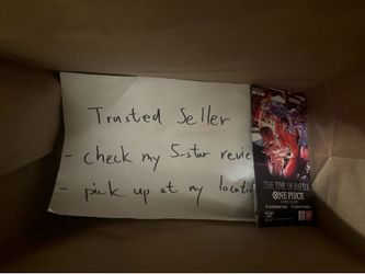 $10 - each One piece card game op-16 sleeved booster pack- The Time of Battle (OP16)