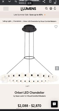 Tech Lighting Orbit 36 Chain NBL Led 927 (700obt36b-led927)