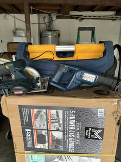 Ryobi Battery Skill Saw And Reciprocating Saw