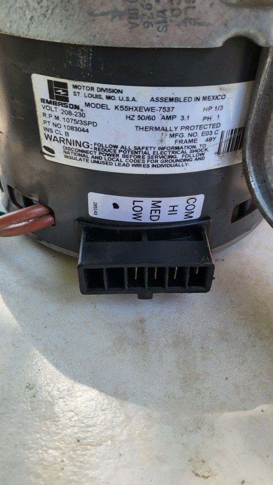 Emerson Blower Motor